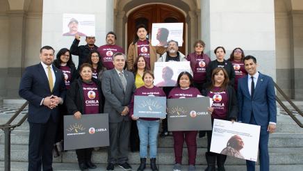 Group photo with Assemblymembers Juan Carrilo and Avelino Valencia, along with Speaker Designee Robert Rivas